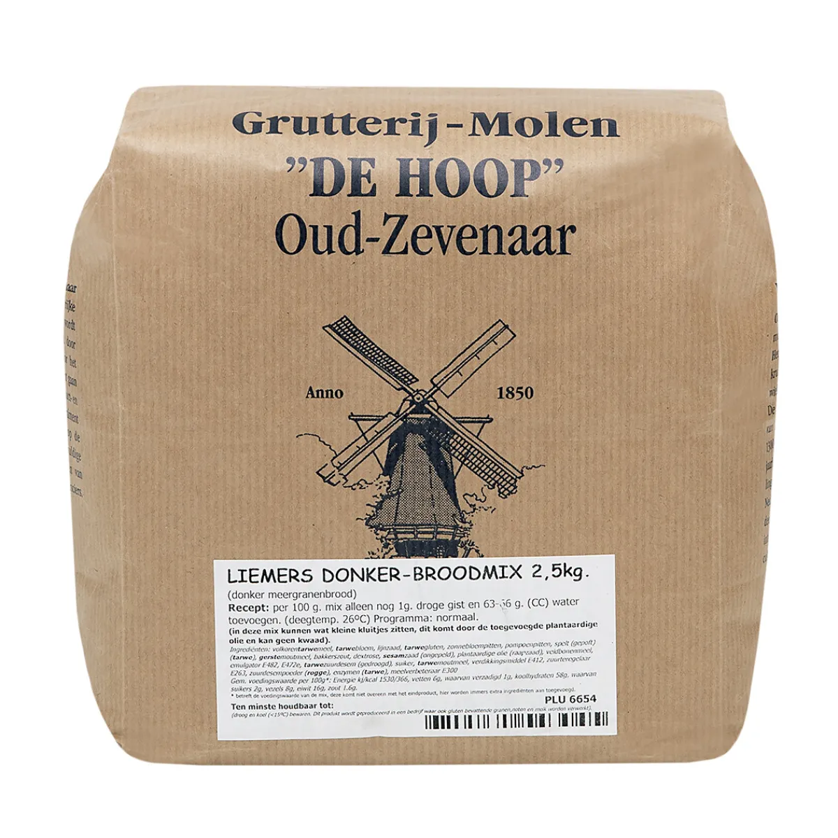 Molen de Hoop Liemers Donker Broodmix 2,5kg