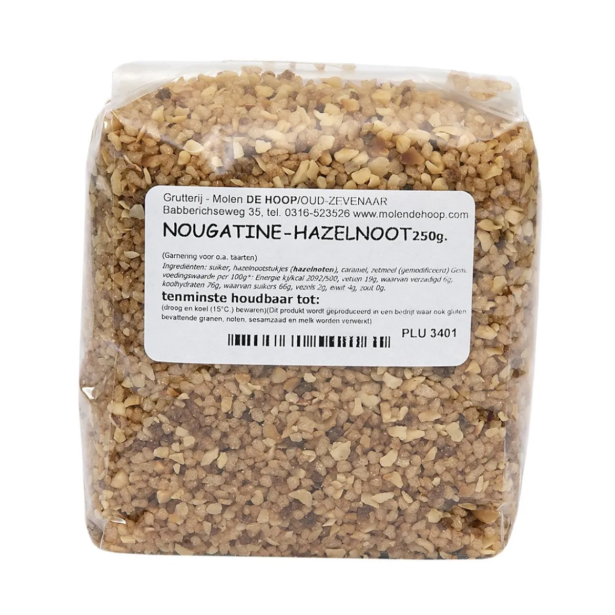 Discount Molen de Hoop Nougatine hazelnoot 250gr