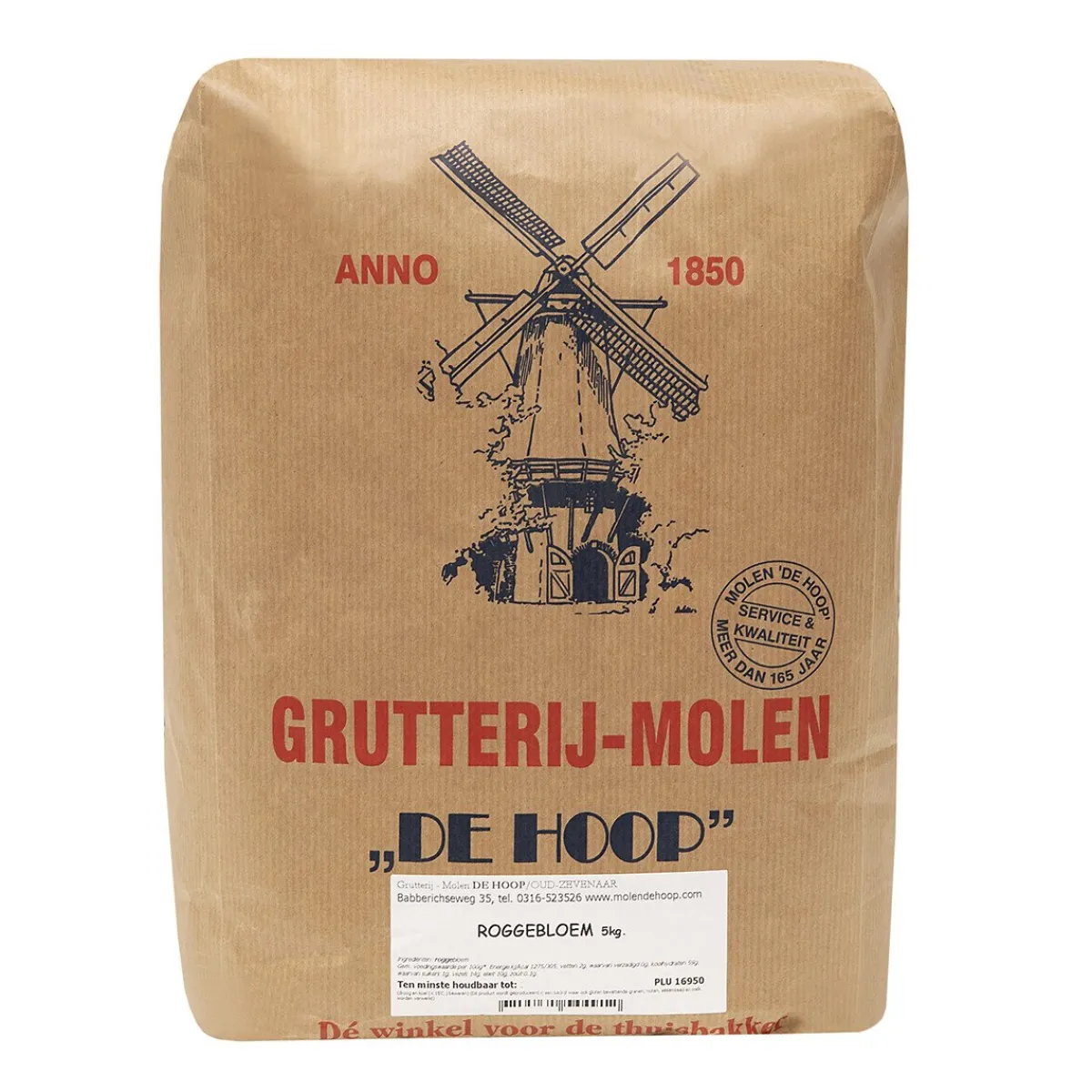 Discount Molen de Hoop Roggebloem 5kg