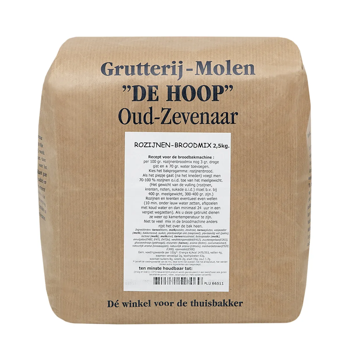 Hot Molen de Hoop Rozijnenbroodmix 2,5kg