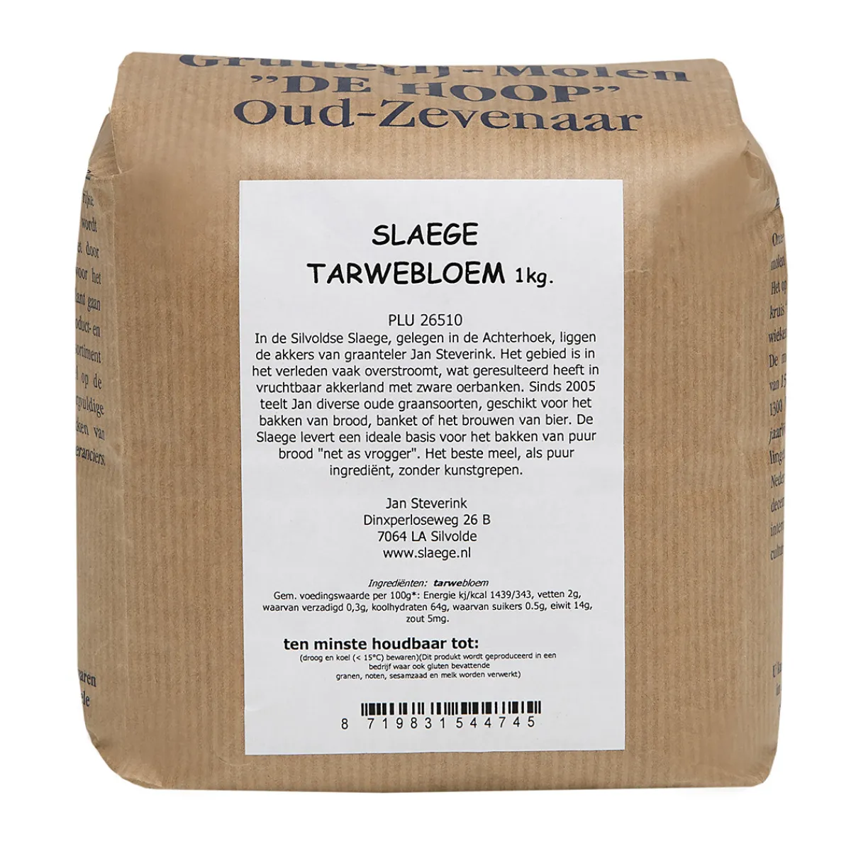 Online Molen de Hoop Slaege Tarwebloem 1kg
