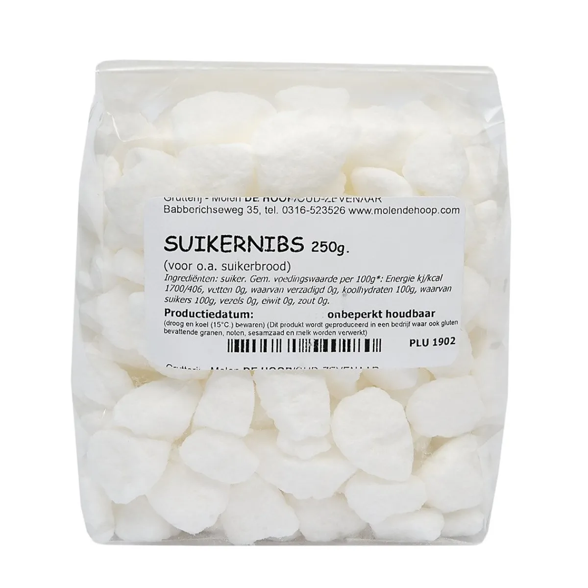Outlet Molen de Hoop Suikernibs 250gr