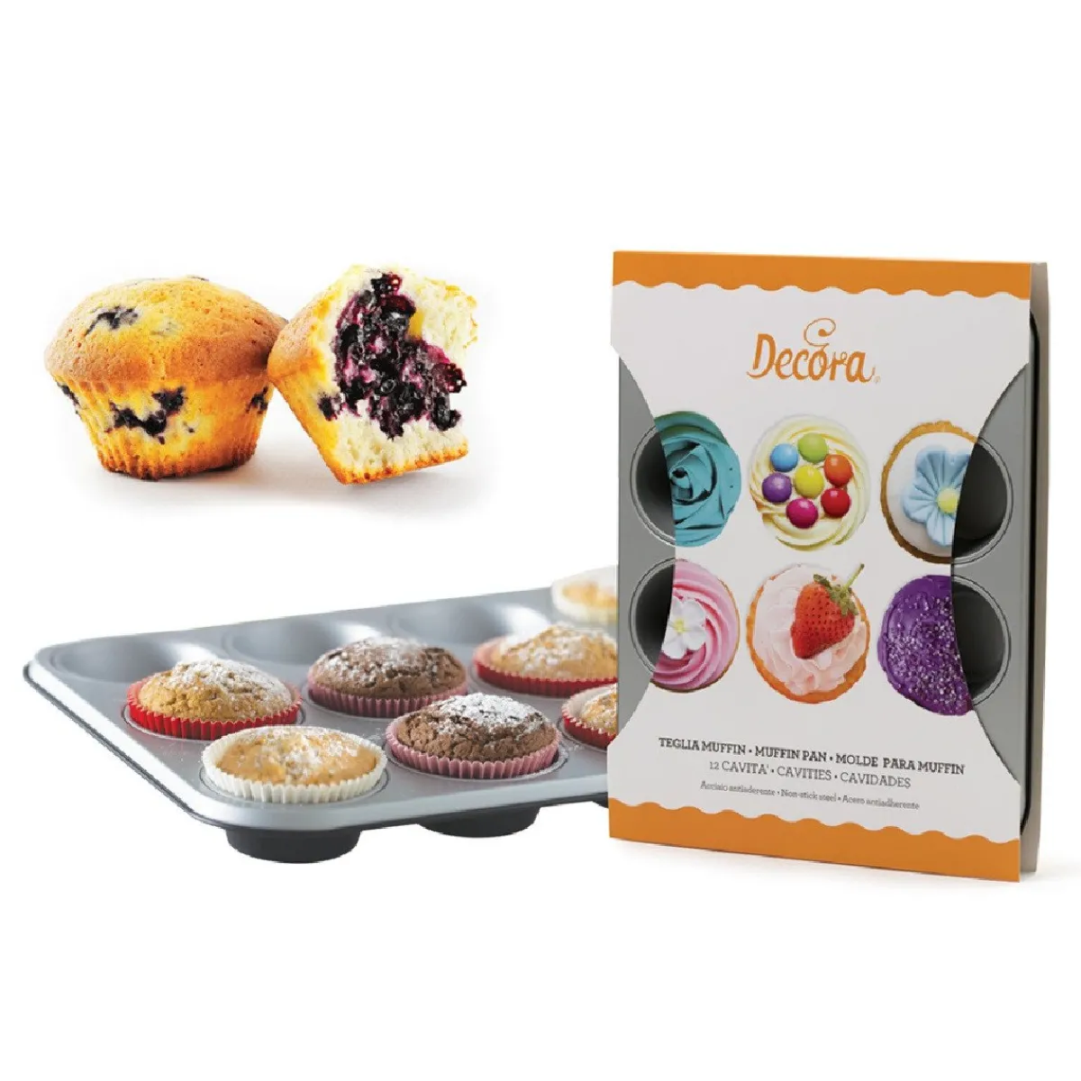 Discount Decora Muffin / Cupcake Bakvorm 12 stuks
