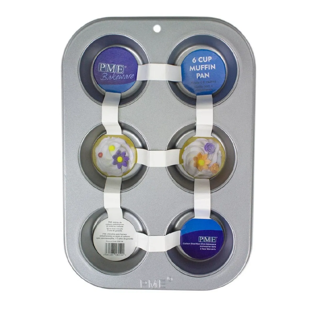 Online PME Muffin / Cupcake Bakvorm Standaard 6 stuks