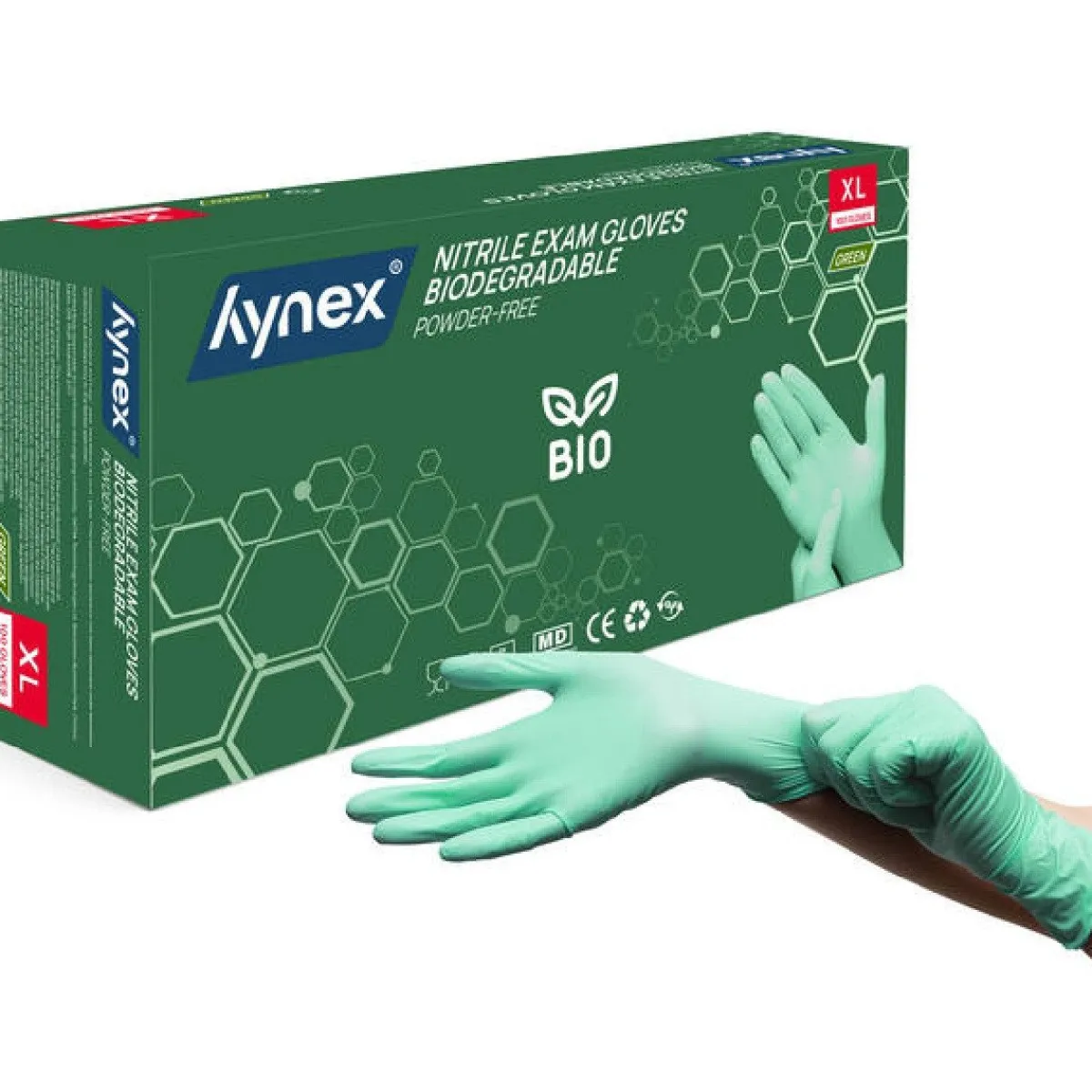 Overig Nitril Handschoenen (Wegwerp) BIO Groen 100st. - Maat XL