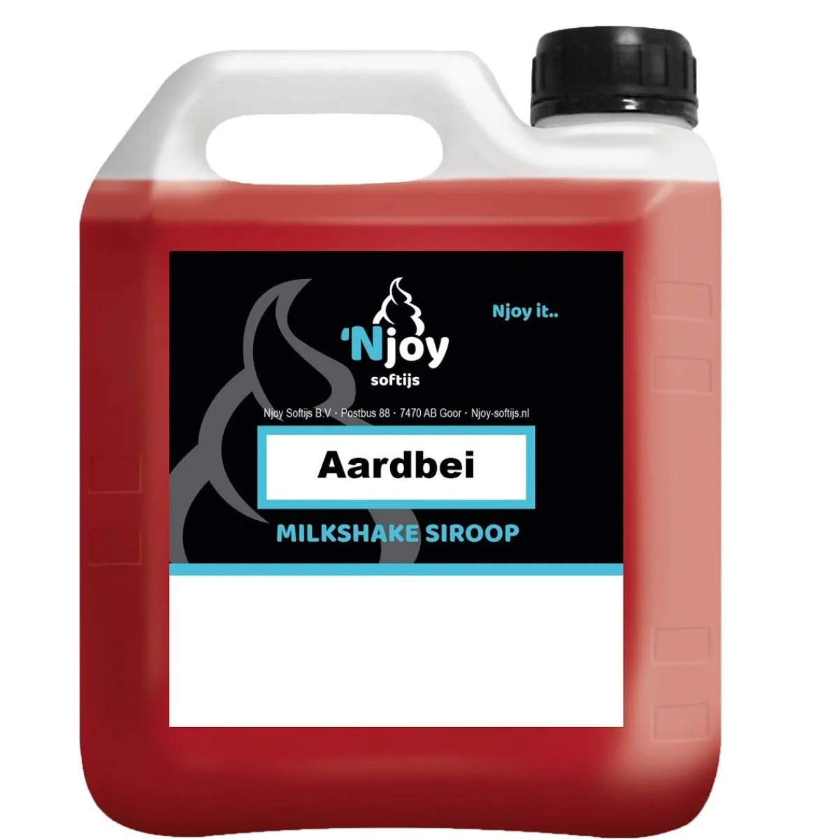 Sale Njoy Milkshake Siroop Aardbei (2 liter)