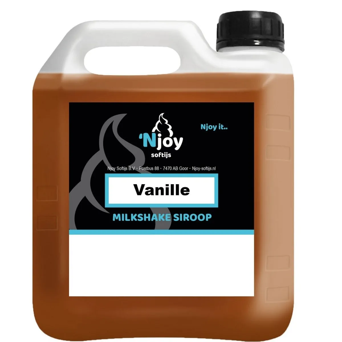 Njoy Milkshake Siroop Vanille (2 liter)