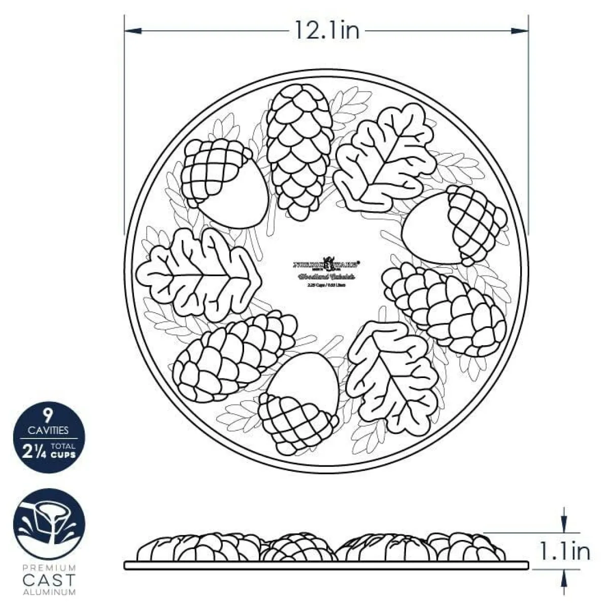 Nordic Ware Bladeren Bakvorm Rond