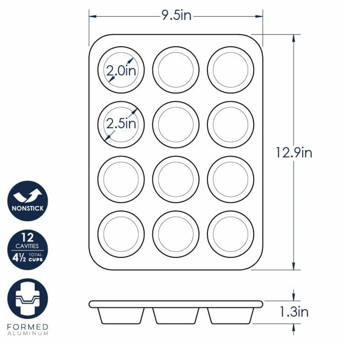 Discount Nordic Ware Cupcake/Muffin Bakvorm 12 stuks