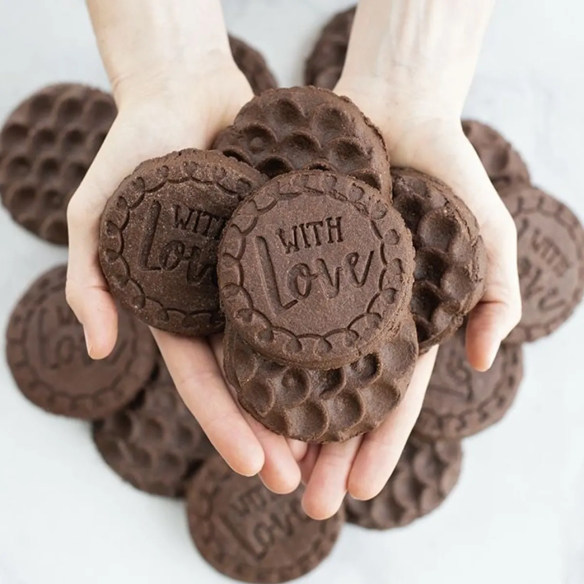 New Nordic Ware Koekjesstempel Greetings Set/3