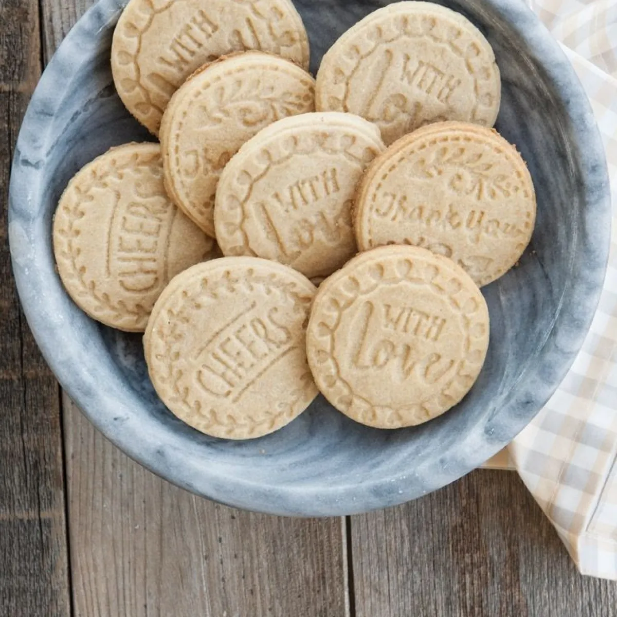 New Nordic Ware Koekjesstempel Greetings Set/3