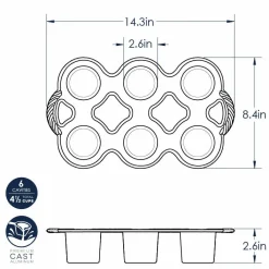 New Nordic Ware Popover Bakvorm 6 stuks