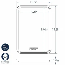 Outlet Nordic Ware Taartpan Rechthoek 28x40cm