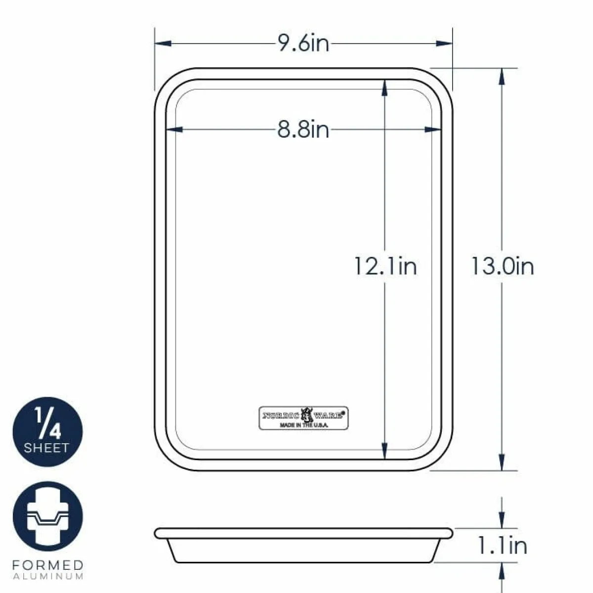 New Nordic Ware Taartpan Rechthoek 24x33cm
