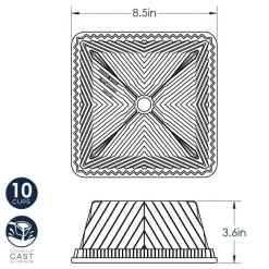 Best Nordic Ware Tulband Squared Bakvorm**