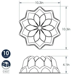 Hot Nordic Ware Vintage Ster Tulband Bakvorm
