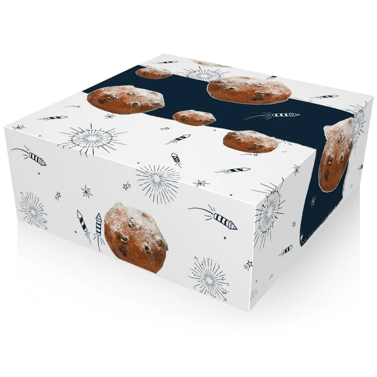 New Overig Oliebollendoos Wit 23x23x8cm