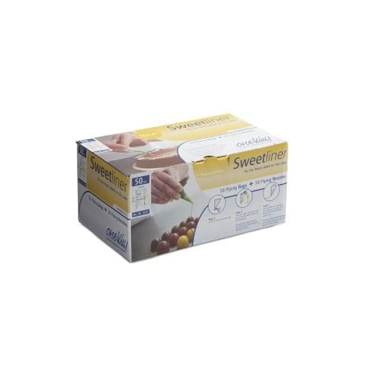 Clearance One Way Wegwerp Spuitzak (Cornetje) Transparant 50x 21x12cm