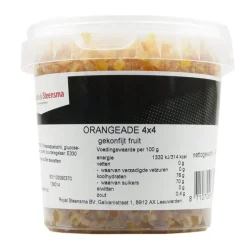 New Royal Steensma Orangeade Gekonfijte Sinaasappel 4x4mm 475gr.