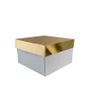 Clearance Decora Panettonedoos Wit met Goud 20x20x20(h)cm