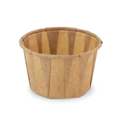 Overig Papieren Bakje Rond Bruin Ø5,8x3,6cm 200st.