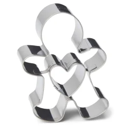 Sale Patisse Uitsteker Speculaaspop/Gingerbread met Hart RVS 7cm