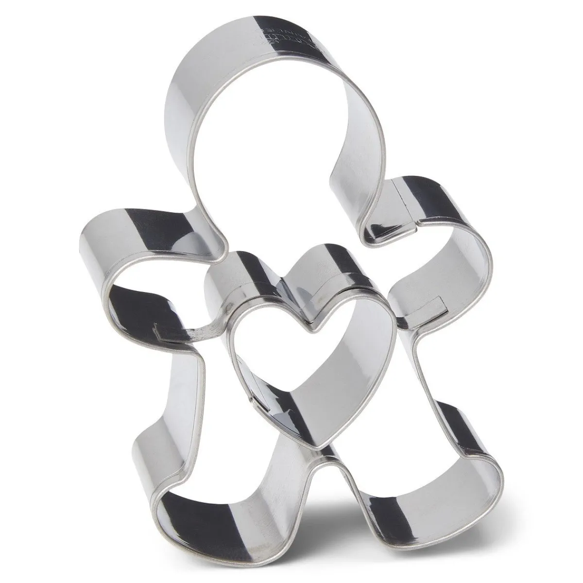 Sale Patisse Uitsteker Speculaaspop/Gingerbread met Hart RVS 7cm