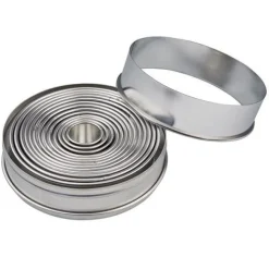 Hot Patisse Uitstekers Rond Glad RVS 14-delig