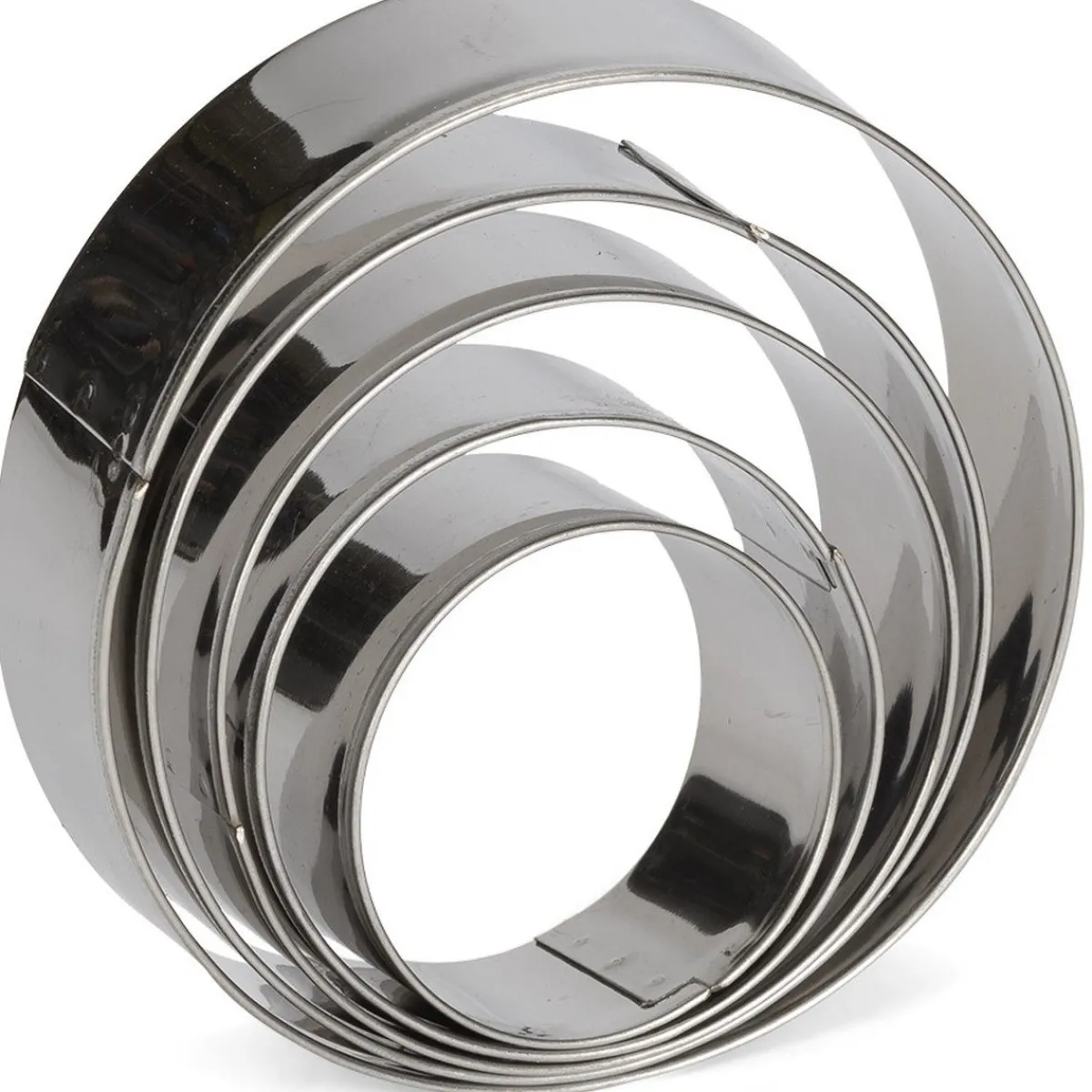 Hot Patisse Uitstekers Rond RVS 5-delig