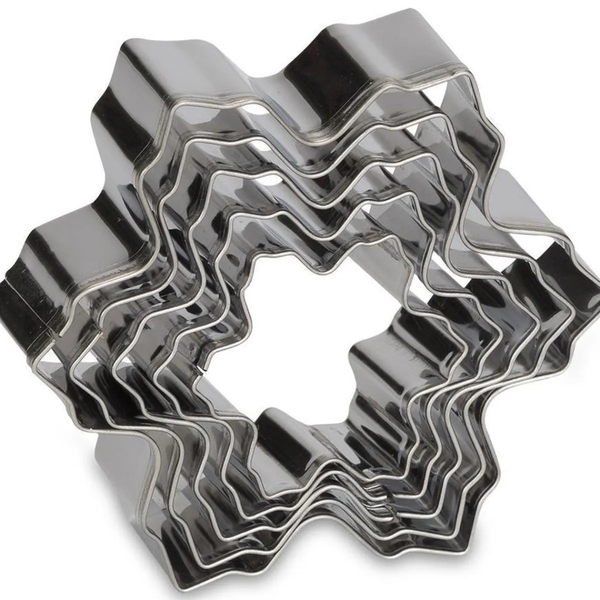 Online Patisse Uitstekers Sneeuwvlok RVS 5-delig