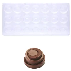 Discount Pavoni Bonbonvorm Rond Babele (21x) Ø30mm