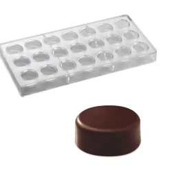 Discount Pavoni Bonbonvorm Rond Smooth (21x) Ø28mm