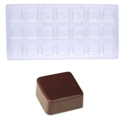 Discount Pavoni Bonbonvorm Vierkant Smooth (21x) 26x26mm