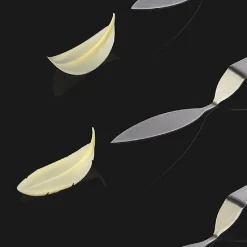 Best Pavoni FlyChoc Decoratie Tool Lang Blad 80x23mm