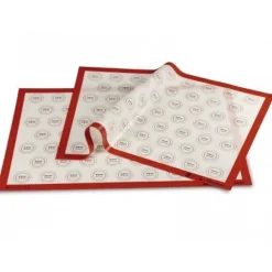 Online Pavoni Siliconen Bakmat met Macaronverdeling 60x40cm