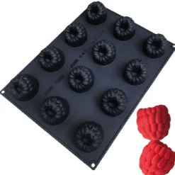 Sale Pavoni Siliconen Vorm Frambozen 65x58mm (12) 40x30cm