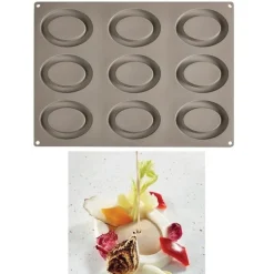 Outlet Pavoni Siliconen Vorm Ovale Ø105x80mm (9) 30x40cm