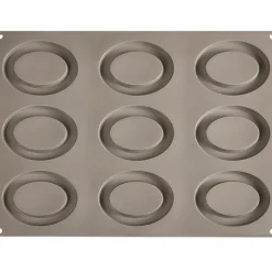 Outlet Pavoni Siliconen Vorm Ovale Ø105x80mm (9) 30x40cm