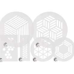 Online Plate-it Stencil Hexagon Set/6