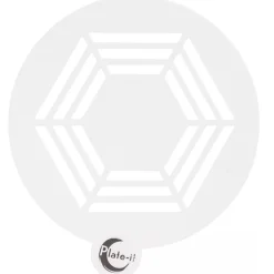 Online Plate-it Stencil Hexagon Set/6