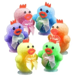 New Overig Pluche Decoratie Kuikens Gekleurd Met Strik 4cm, 24 stuks
