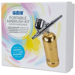 Hot PME Airbrush Kit Oplaadbaar Goud
