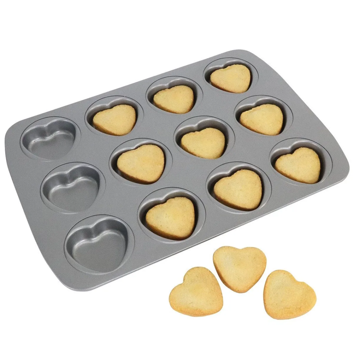 Discount PME Bakvorm Hartjes 12 stuks