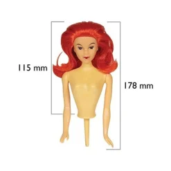 Best PME Barbie Doll Pick (Pin Popje) Rood haar