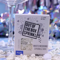 New PME Bruiloft Wit Sprinkle Mix (Out of the Box) 60g
