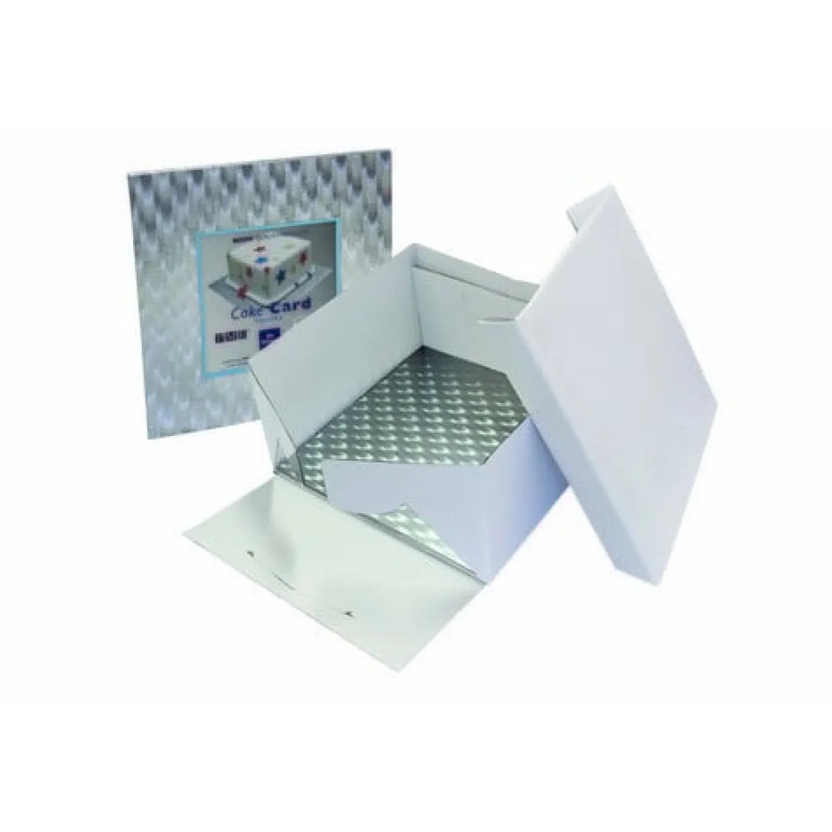 Online PME Cakeboard en doos vierkant 22,5x22,5x15 cm