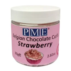 New PME Chocoladekrullen Aardbei 85 gram