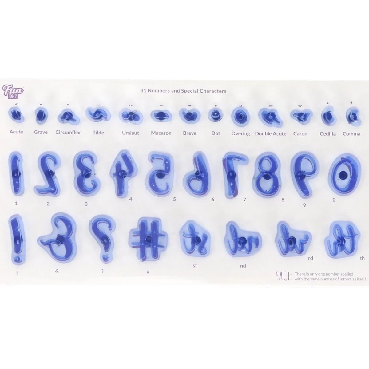 Discount PME Cijfers & Tekens Stempelset Fun Fonts - Collectie 1