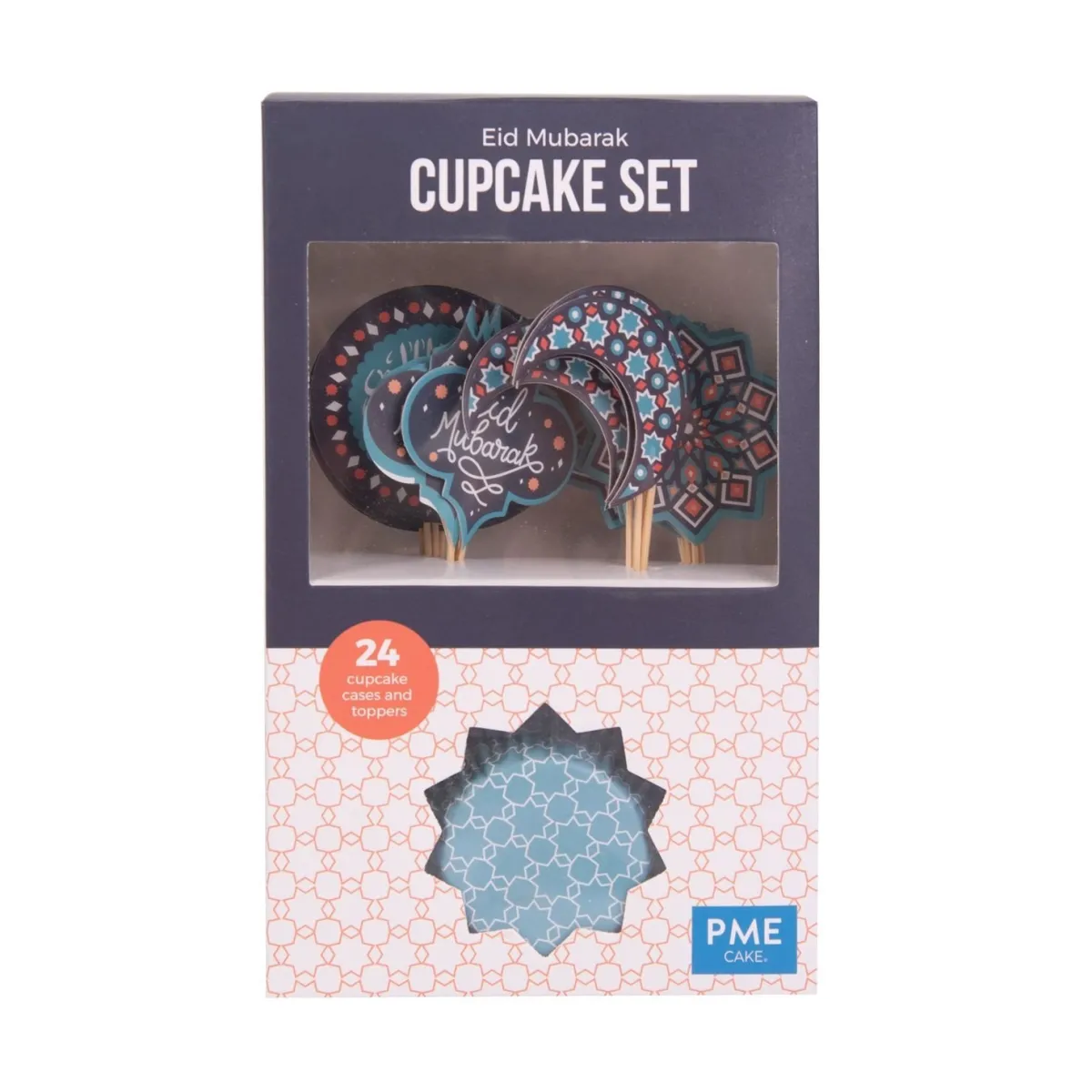 Outlet PME Cupcake Set Eid Mubarak 24st.**