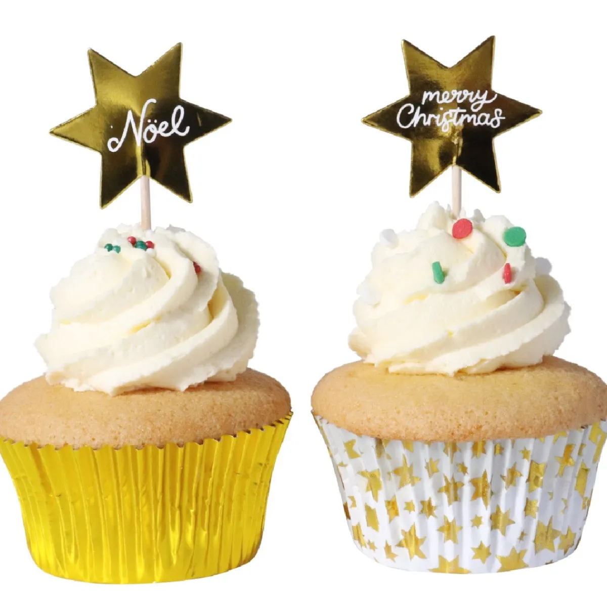 Clearance PME Cupcake Set Gouden Sterren 24st.